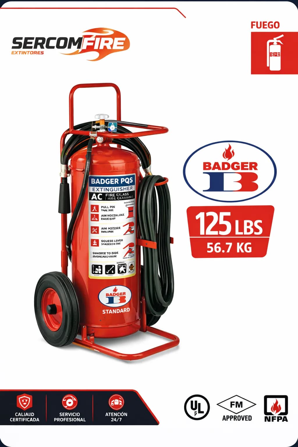 BADGER PQS 125 LBS