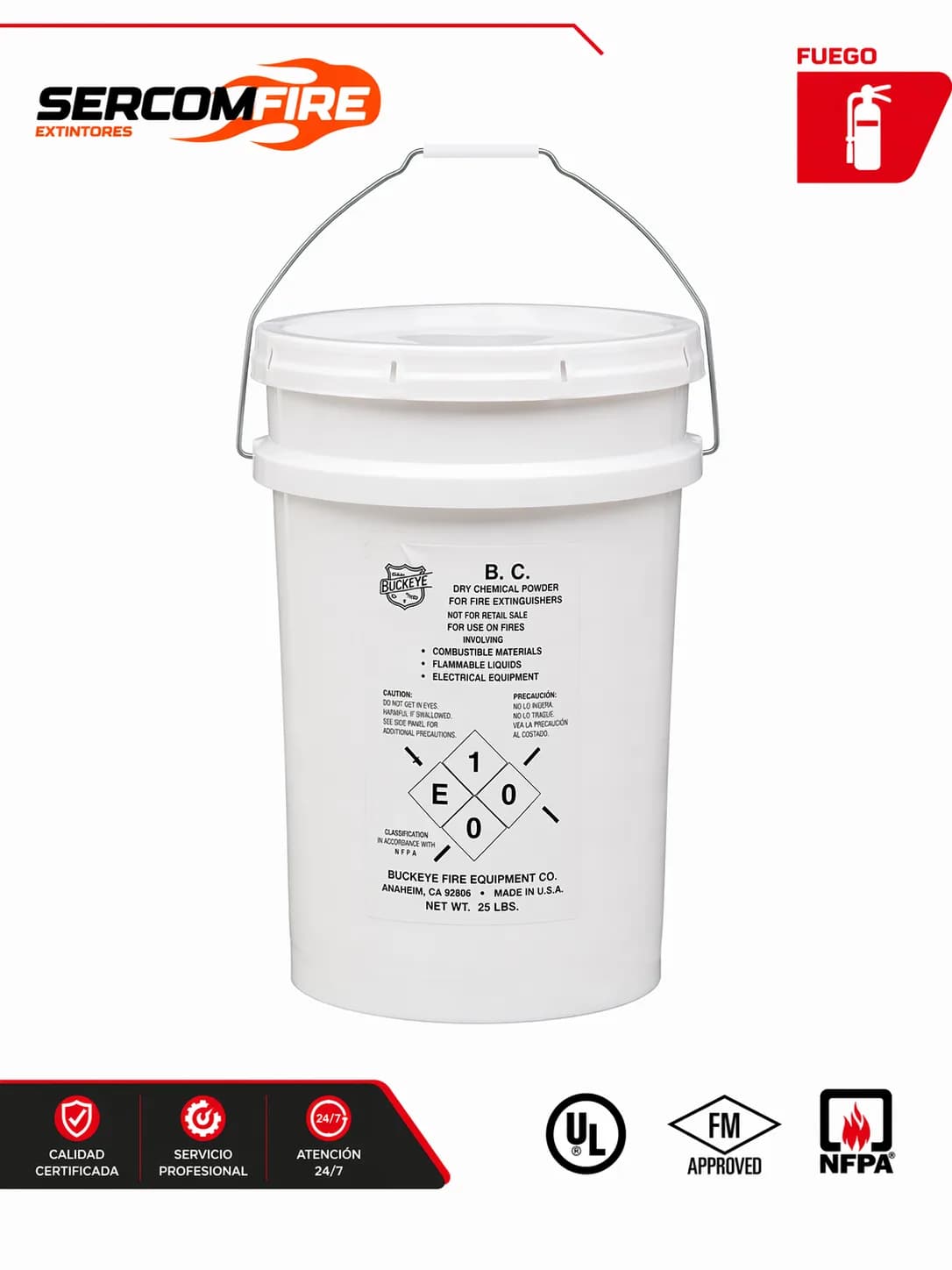 POLVO QUIMICO SECO BC BUCKEYE