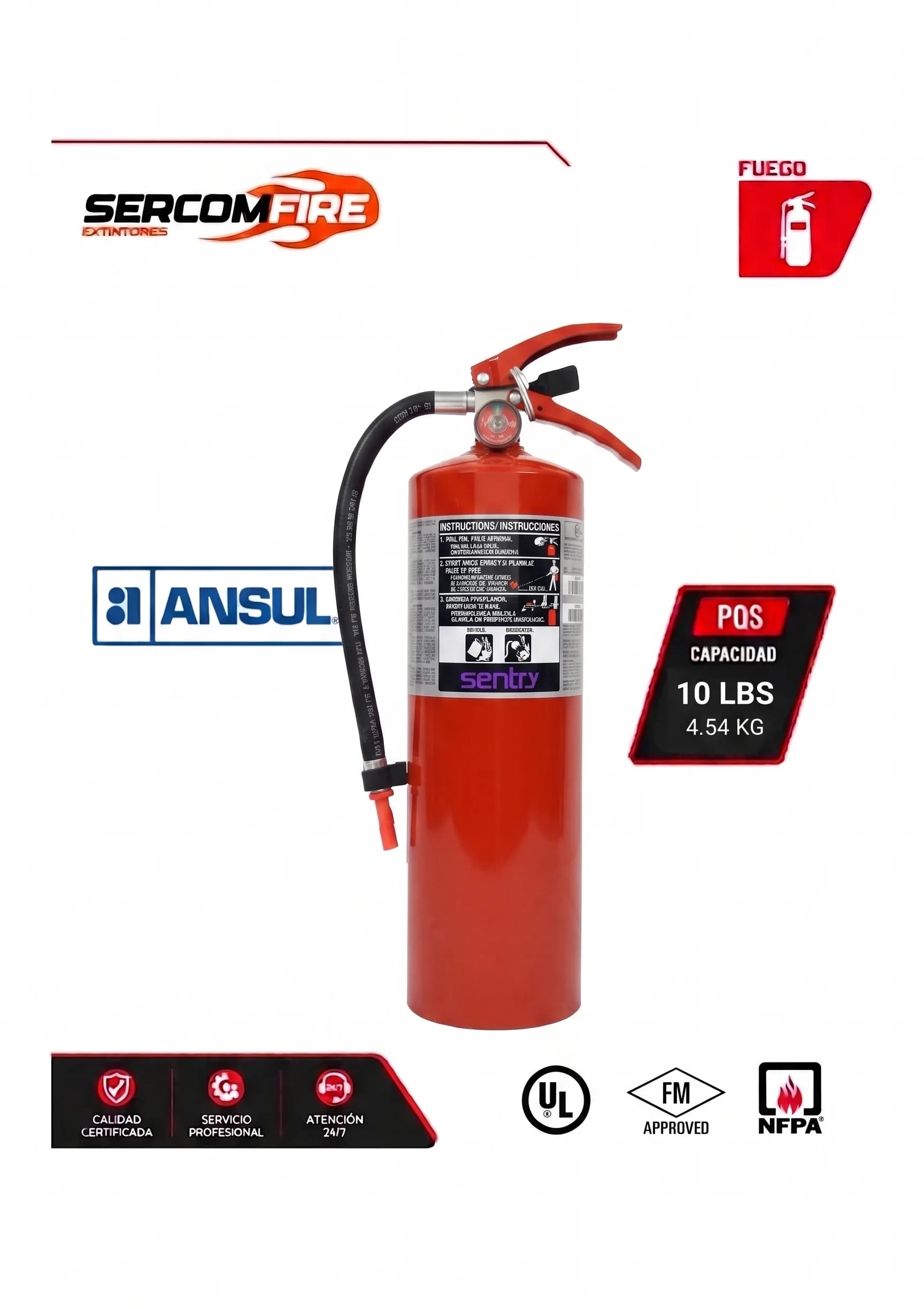 PQS SENTRY PURPURA K 10 LBS