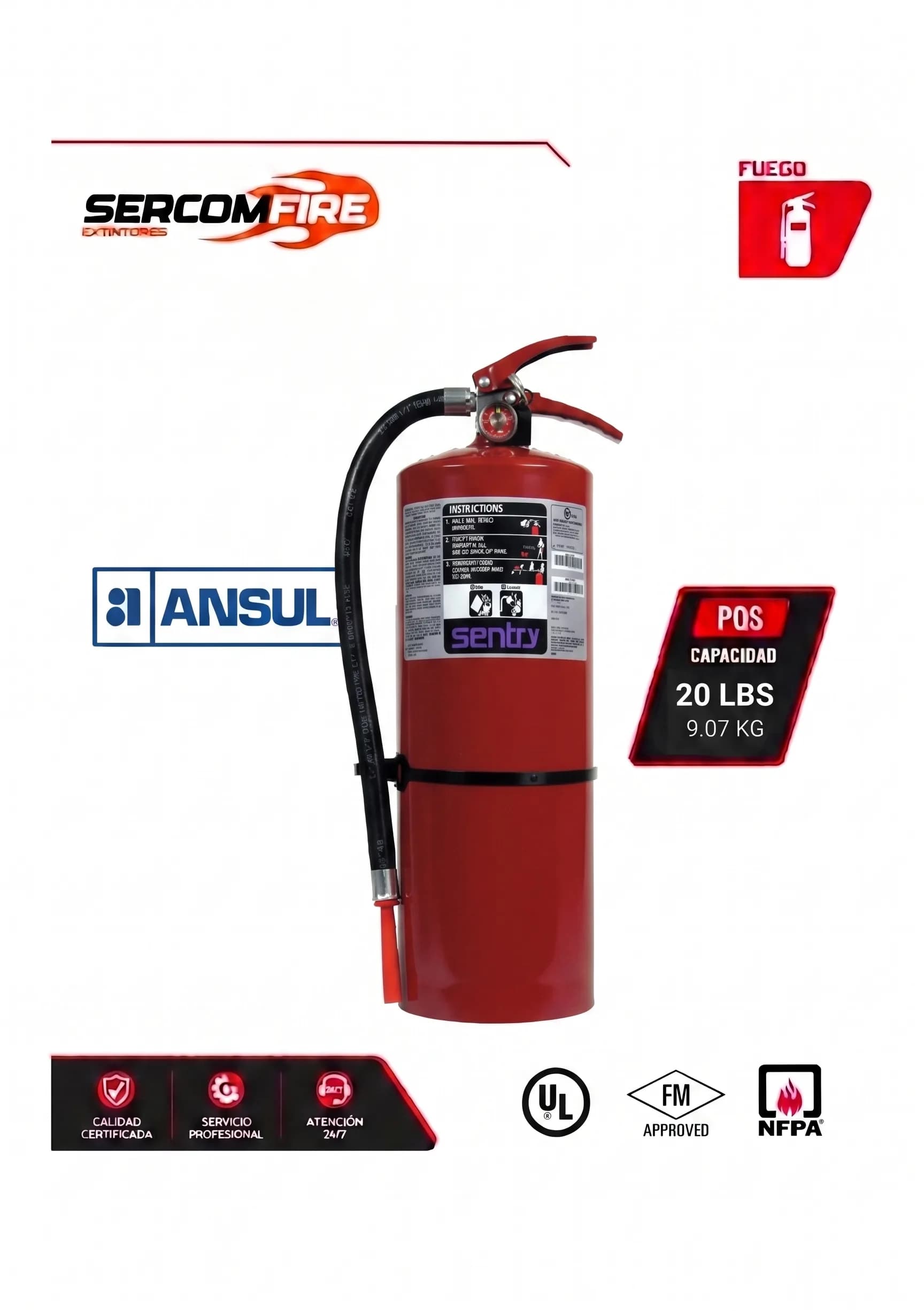 PQS SENTRY PURPURA K 20 LBS