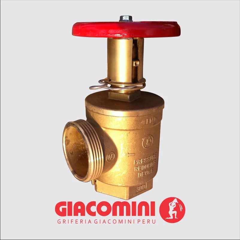 Válvula Angular Bronce Contra Incendio GIACOMINI